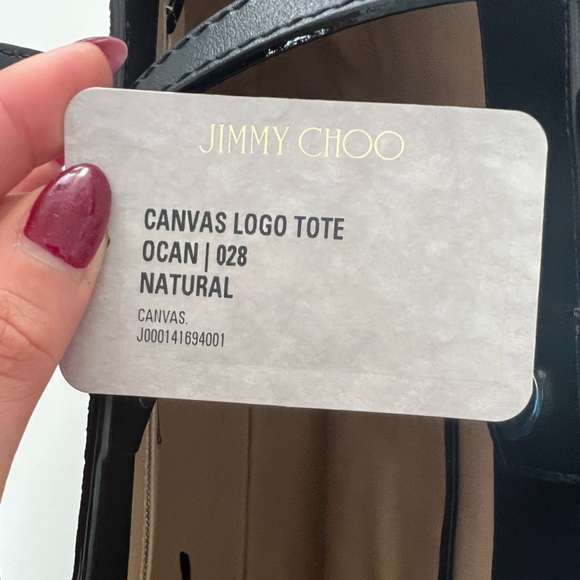 Jimmy Choo Canvas Logo Tote - Picture 14 of 16
